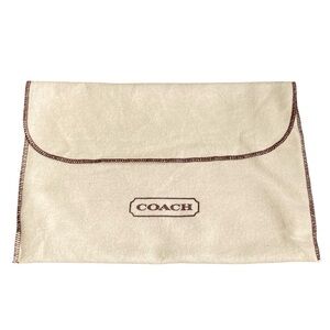 Coach Vintage Dust Bag Cream with Brown Trim